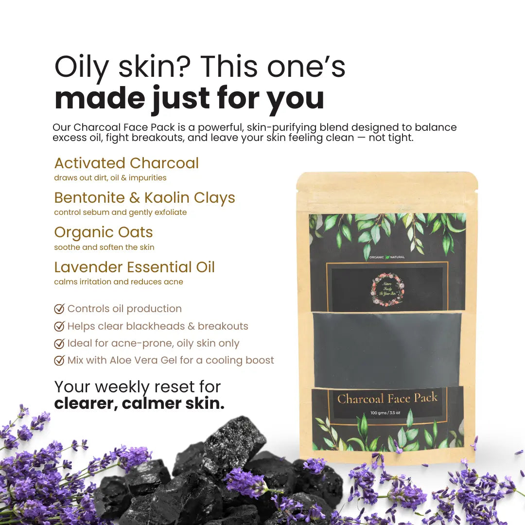 Charcoal Face Pack nature-foody-skin