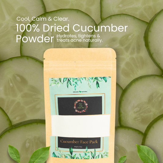 Cucumber face pack