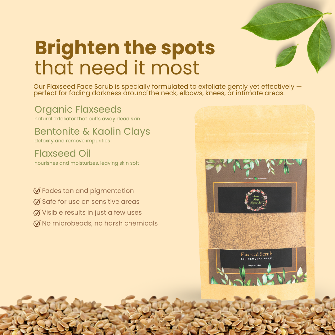 Flaxseed Face Scrub nature-foody-skin