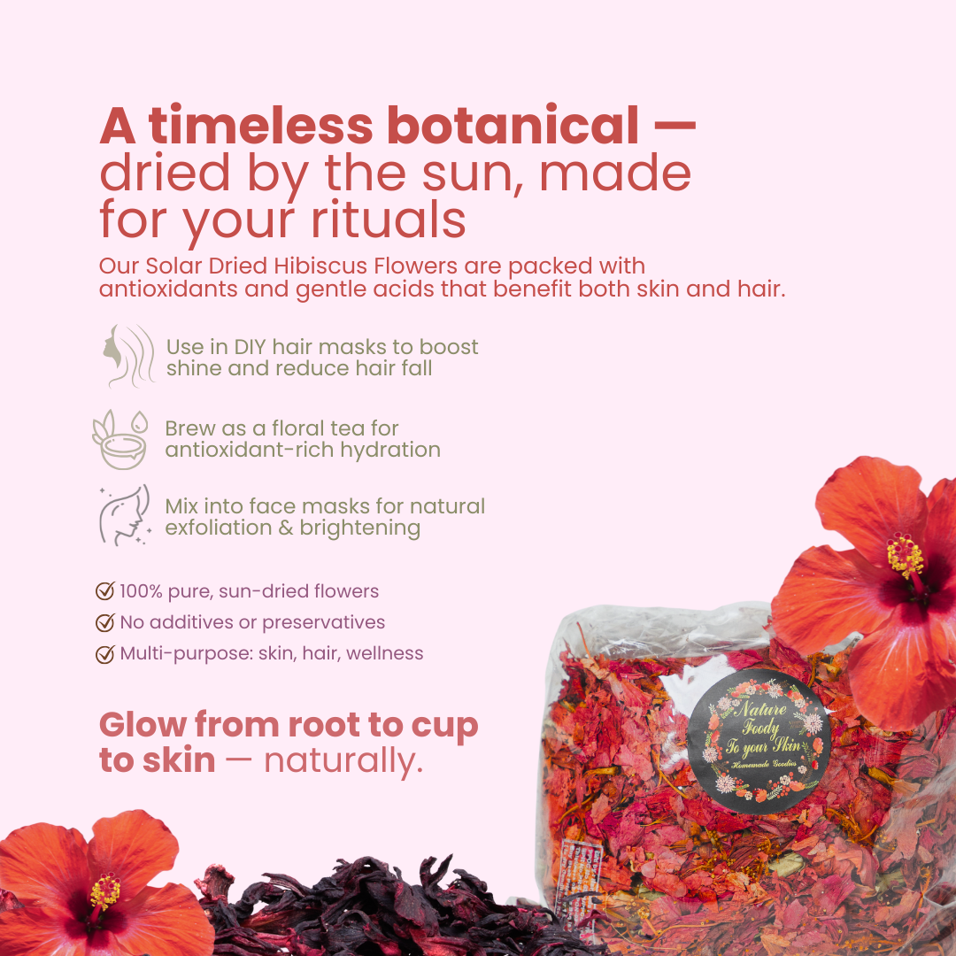 Solar Dried Hibiscus Flower nature-foody-skin