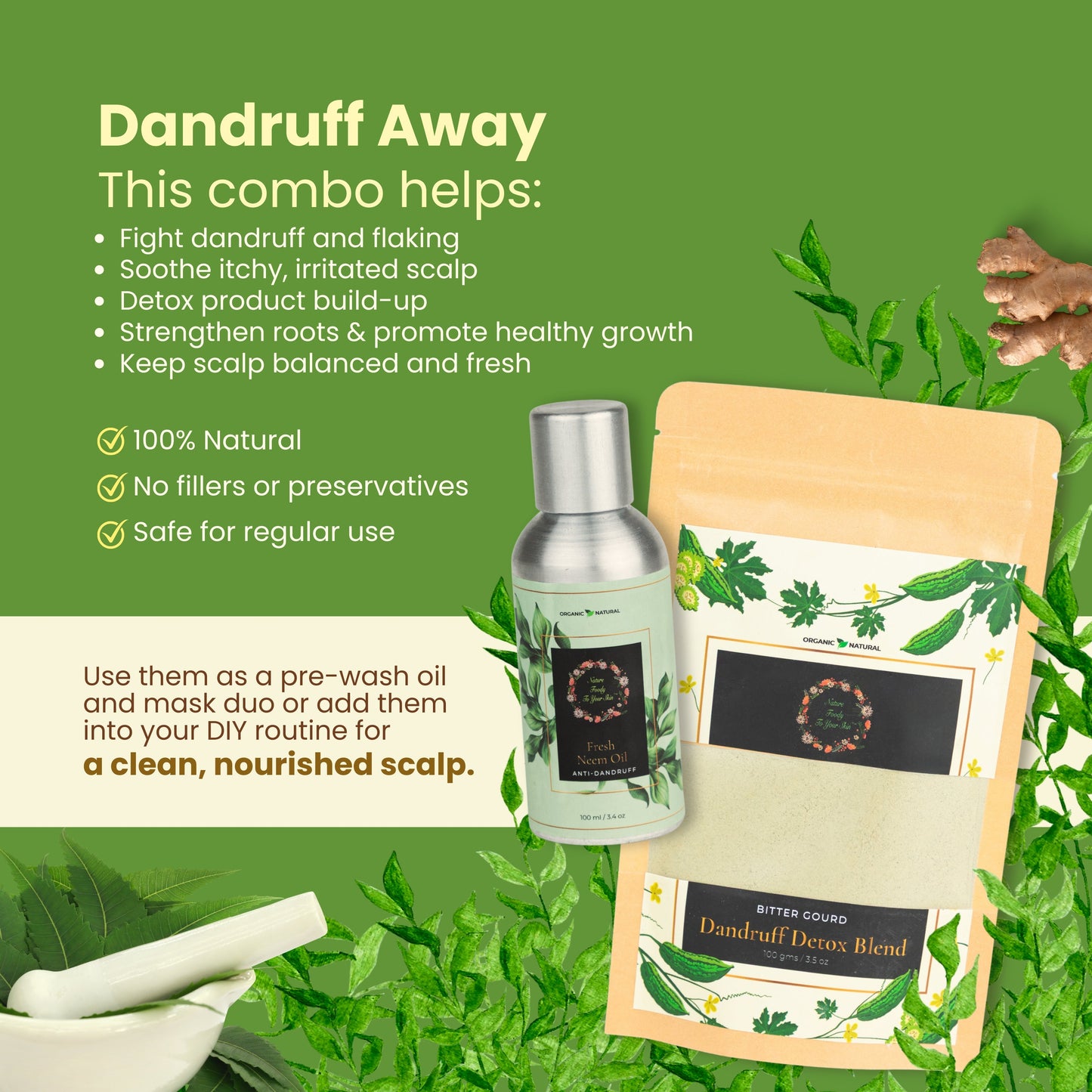 Dandruff Away Combo nature-foody-skin