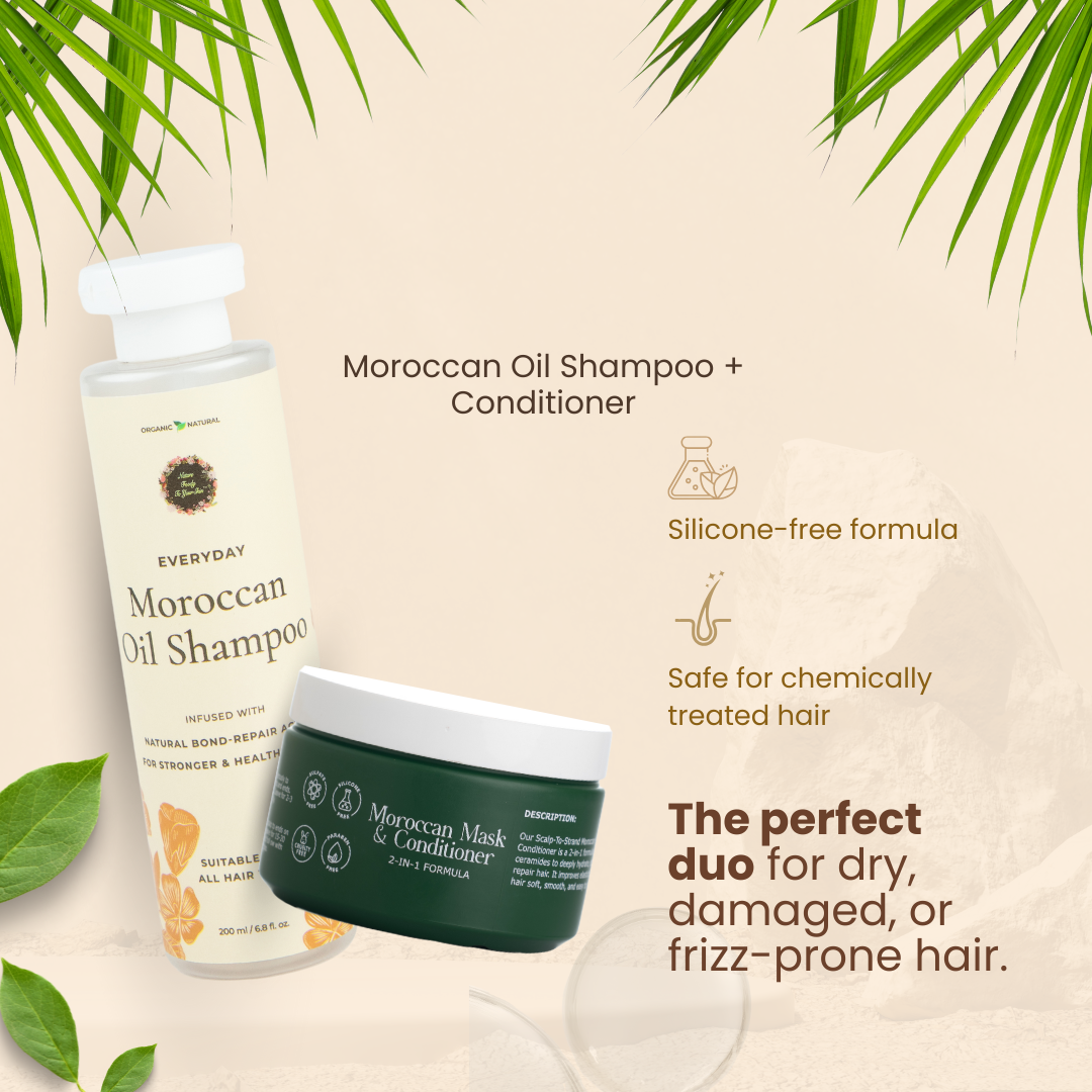 Everyday Moroccan Oil Shampoo & Conditioner Combo nature-foody-skin