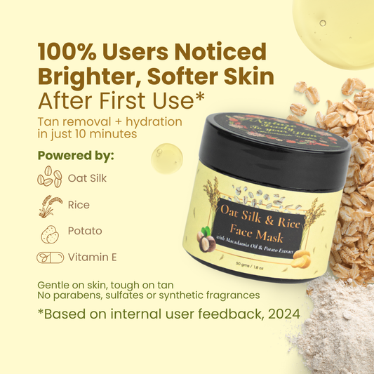Oat Silk & Rice Face Mask nature-foody-skin