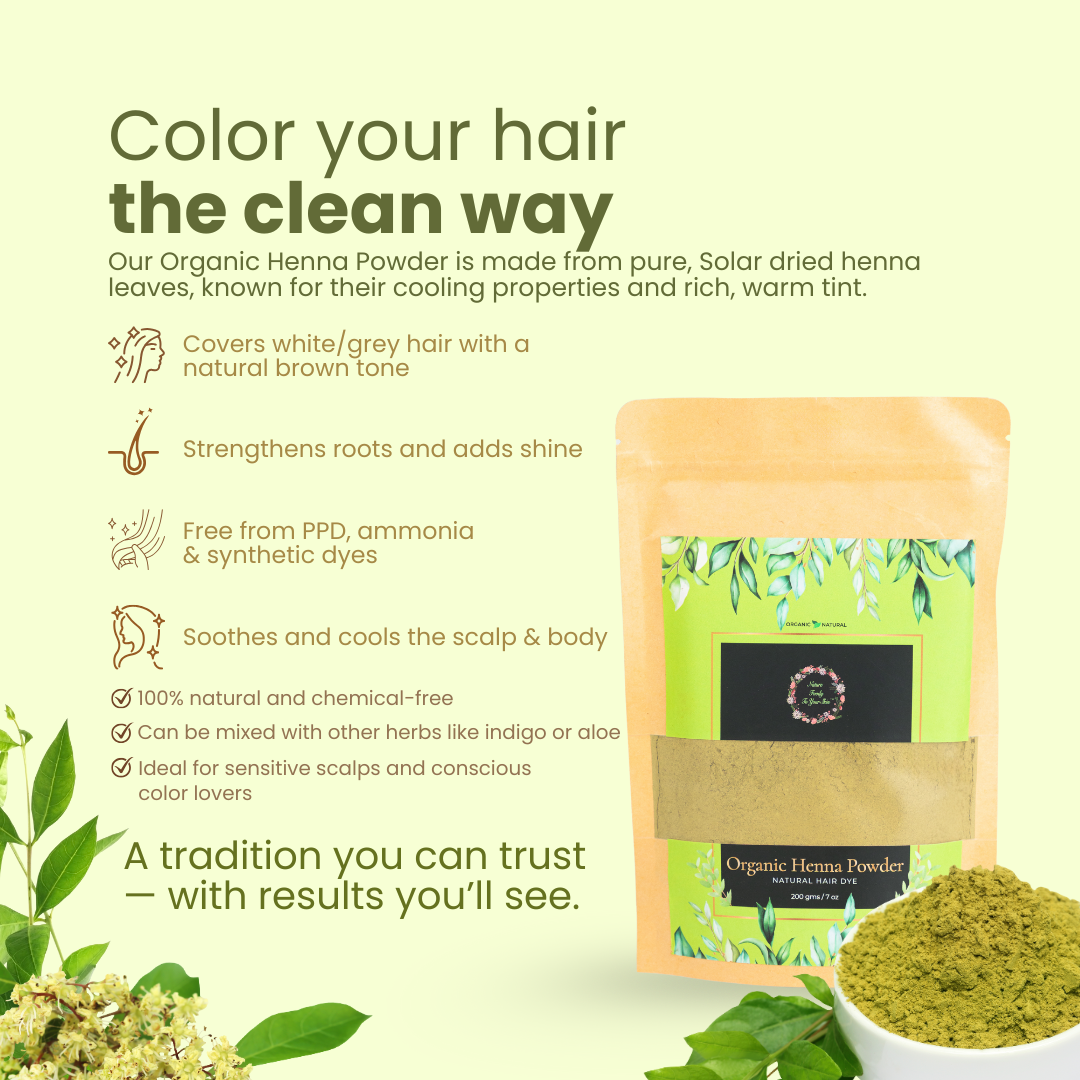 Organic Henna Powder nature-foody-skin