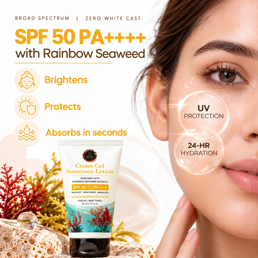 Cream Gel SPF 50 PA++++ Sunscreen Lotion (Copyy) nature-foody-skin