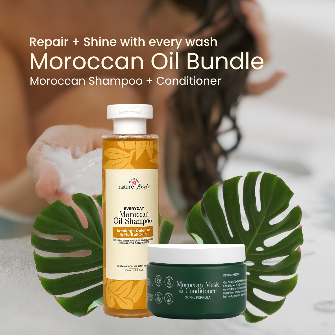 Everyday Moroccan Oil Shampoo & Conditioner Combo nature-foody-skin