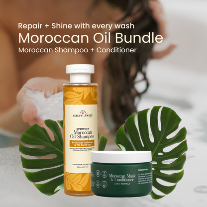 Everyday Moroccan Oil Shampoo & Conditioner Combo nature-foody-skin