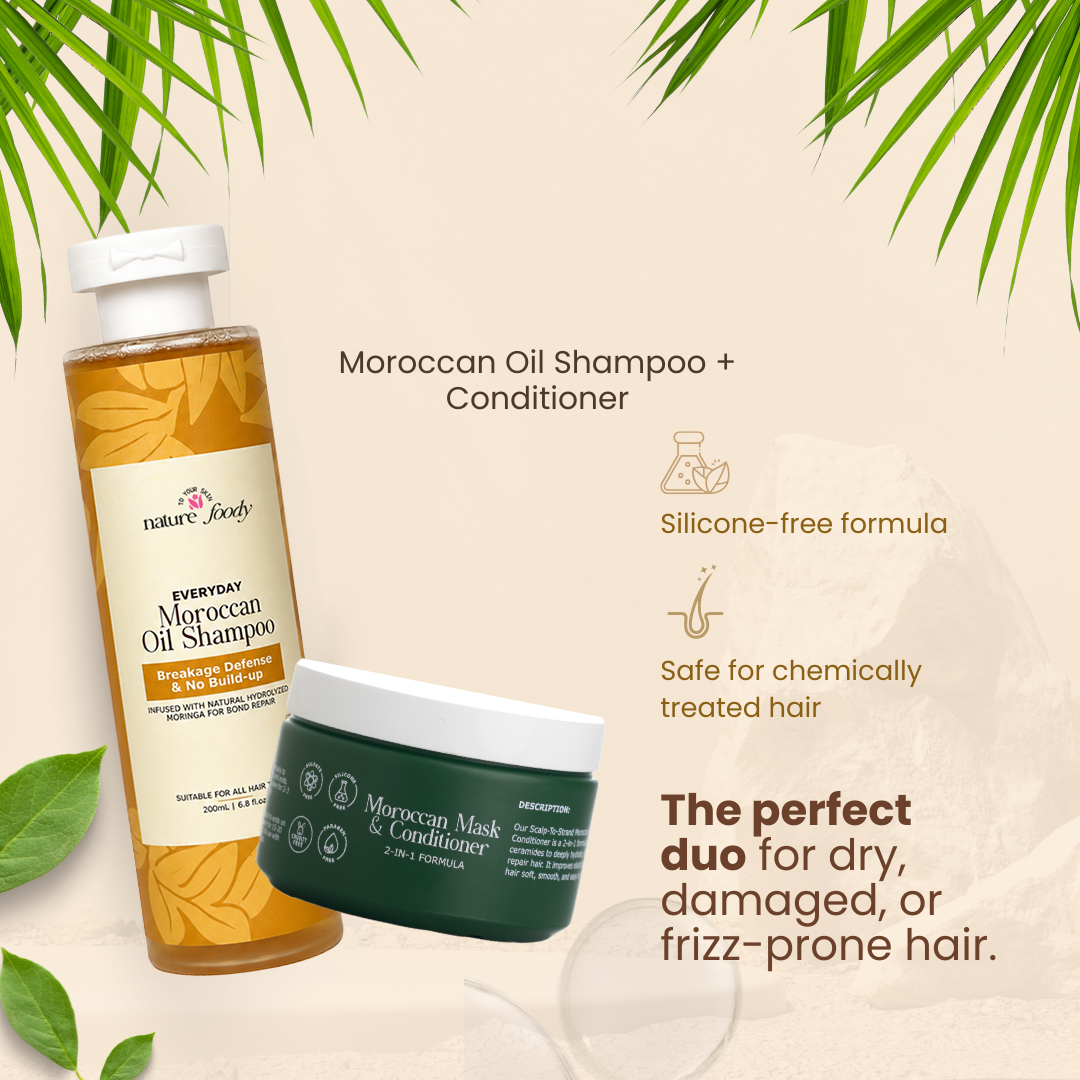Everyday Moroccan Oil Shampoo & Conditioner Combo nature-foody-skin