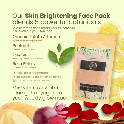 Skin Brightening Face Pack nature-foody-skin