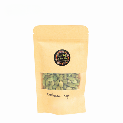 Organic Cardamom (Elaichi) | 8mm+ Premium 50g nature-foody-skin