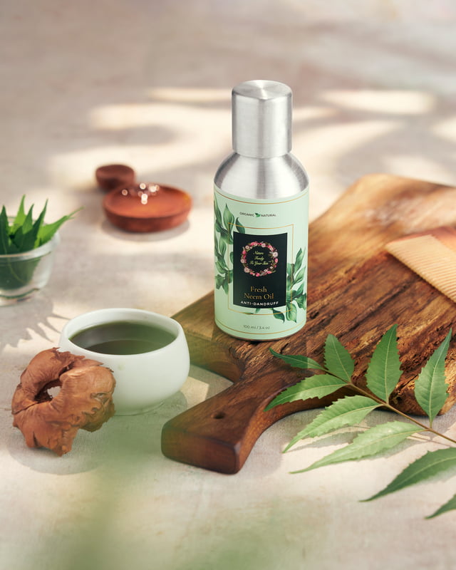 Fresh Neem Hair oil for Dandruff Free Hair - 100 ml Fresh Neem Hair oil for Dandruff Free Hair - 100 ml